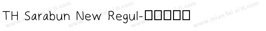 TH Sarabun New Regul字体转换